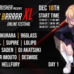 2021.12.18(SAT)22:00- RoundWaveCrusher主催オンラインレイヴフェス「BASS GOES BRRRR XL」にDJ SHARPNEL出演