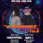 2020.8.8(Sat) VR_DIMENSIONZ Vol.8にDJ SHARPNELが出演します！