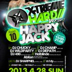 2013/04/28(日曜日) : DJ SHARPNEL on X-TREME HARD VS HAPPY JACK @渋谷R-Rounge(元Rockwest)